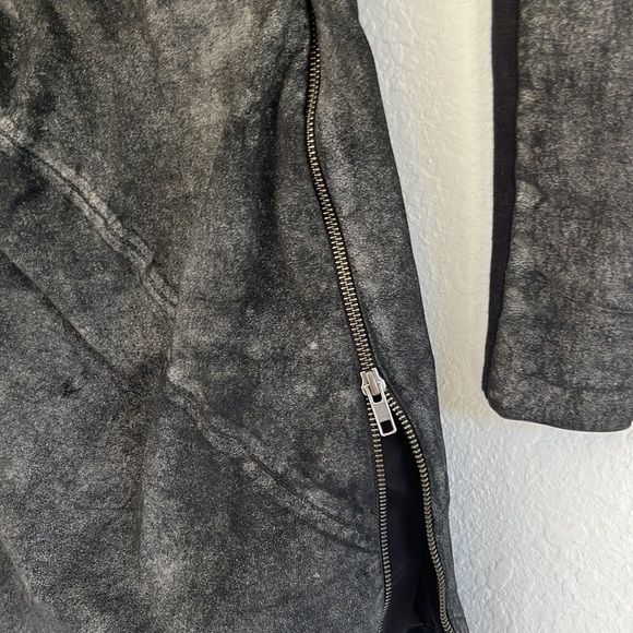 AllSaints Black Suede Luciano Dress US 2 - Picture 9 of 12